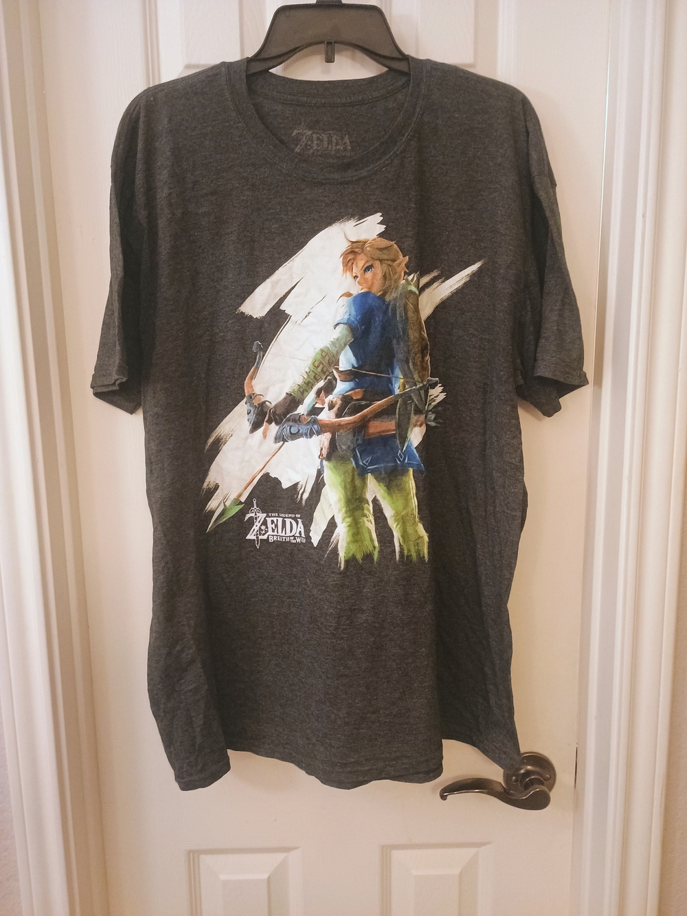 The Legend of Zelda Breath of the Wild Graphic Tee - Charcoal Size XL